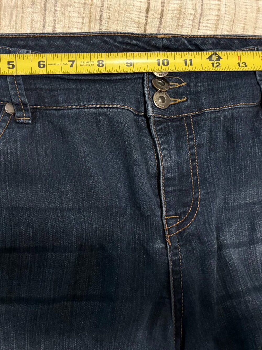 Torrid Jegging Blue Denim Bermuda Super Soft High Rise Shorts